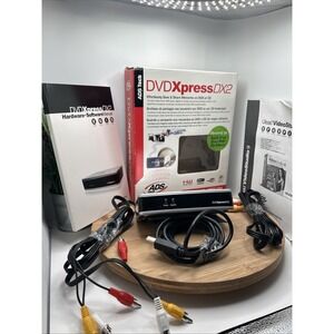 ADS Tech DVD Xpress DX2 USBAV-709-EF Video Transfer Converter DVD CD Tested